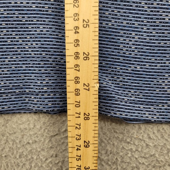 Alan Flusser Shirt Mens XL Blue Short Sleeve Casual Classic Preppy Polo - Picture 9 of 11